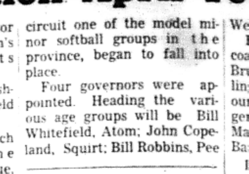 1966-04-06 Softball -Boys -Cobourg Softball Club New President-C