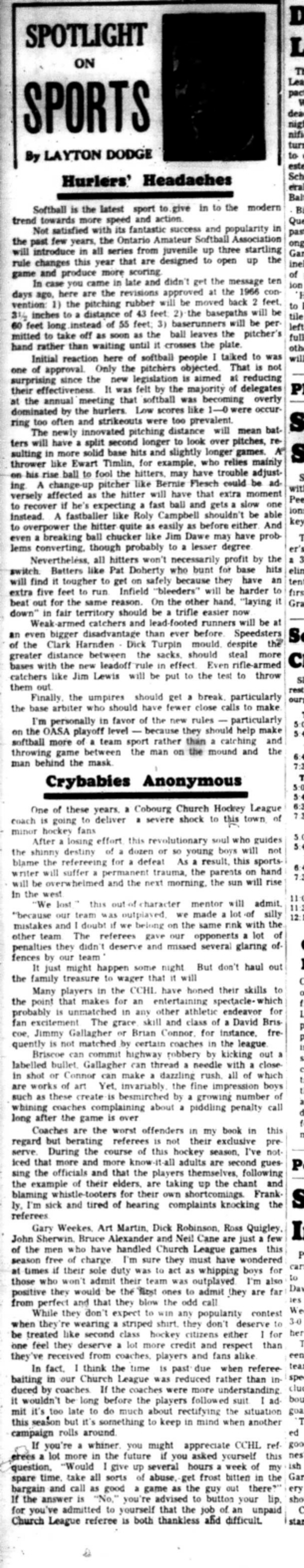 1966-04-12 Layton Dodge - Spotlight On Sports