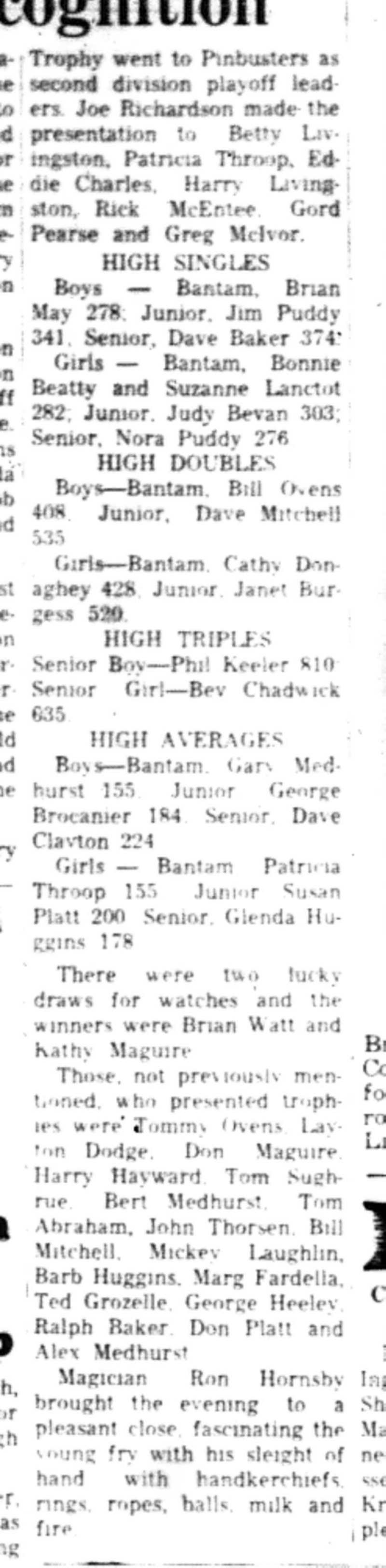 1966-04-27 Bowling -Mixed -Childrens League Closing Banquet-E