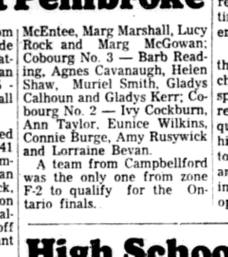 1966-05-04 Bowling -Ladies -Cobourg Loses In Pembroke-C