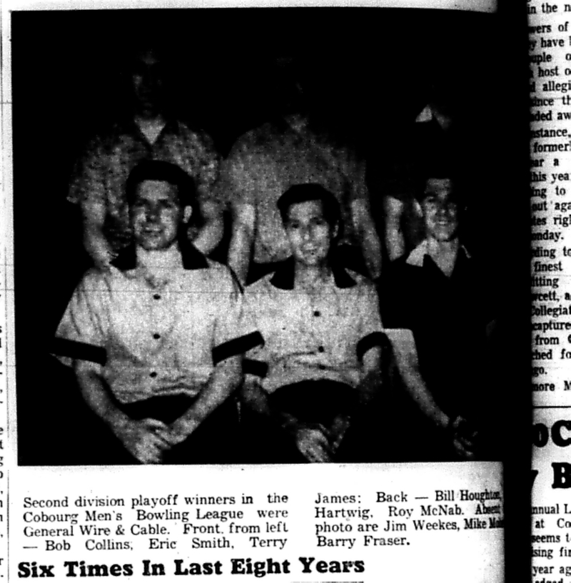 1966-05-18 Bowling -Men -Second Division Playoff Winners