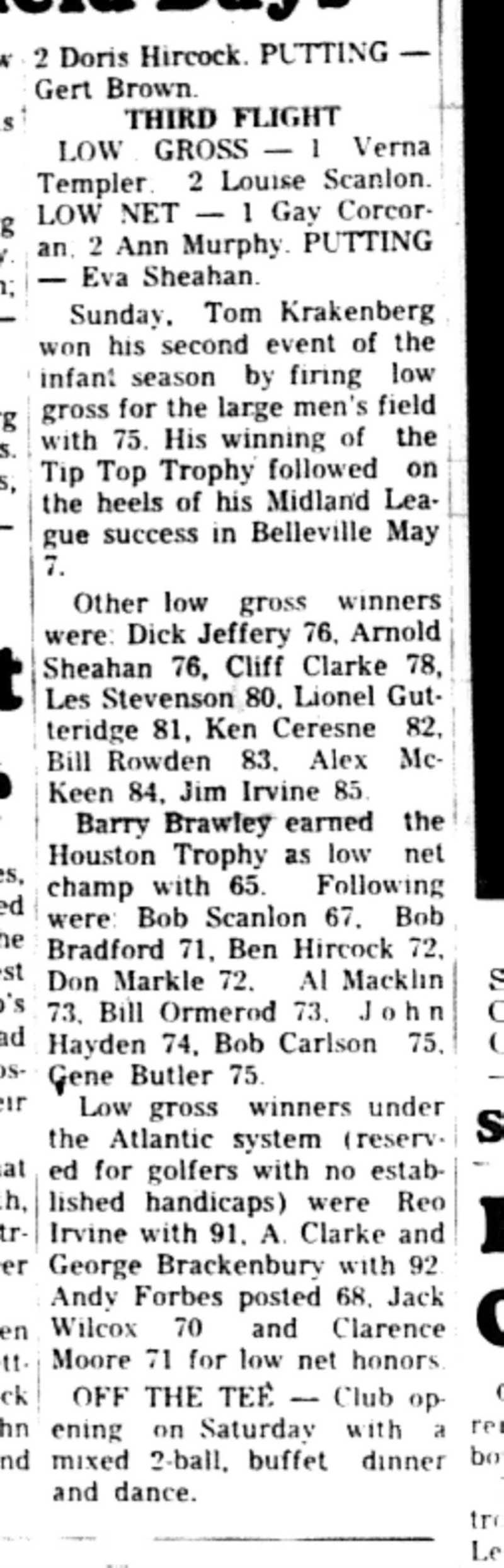 1966-05-18 Golf -Mixed -Golf Opening Day Winners-C