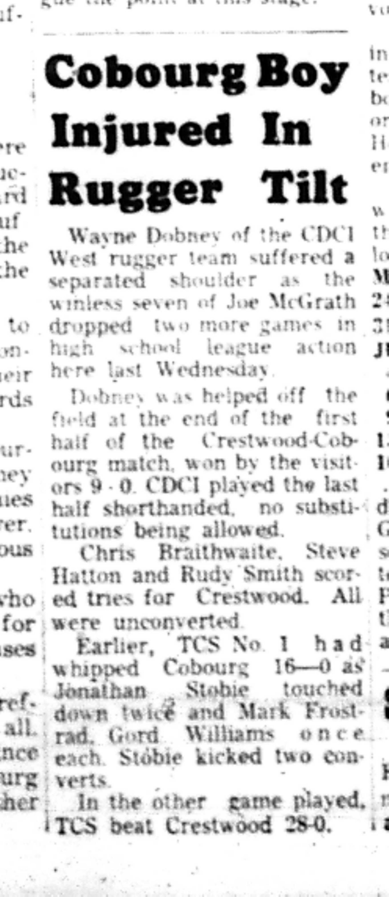 1966-05-18 School -Track & Field -Boys -CDCI West Runner Injured