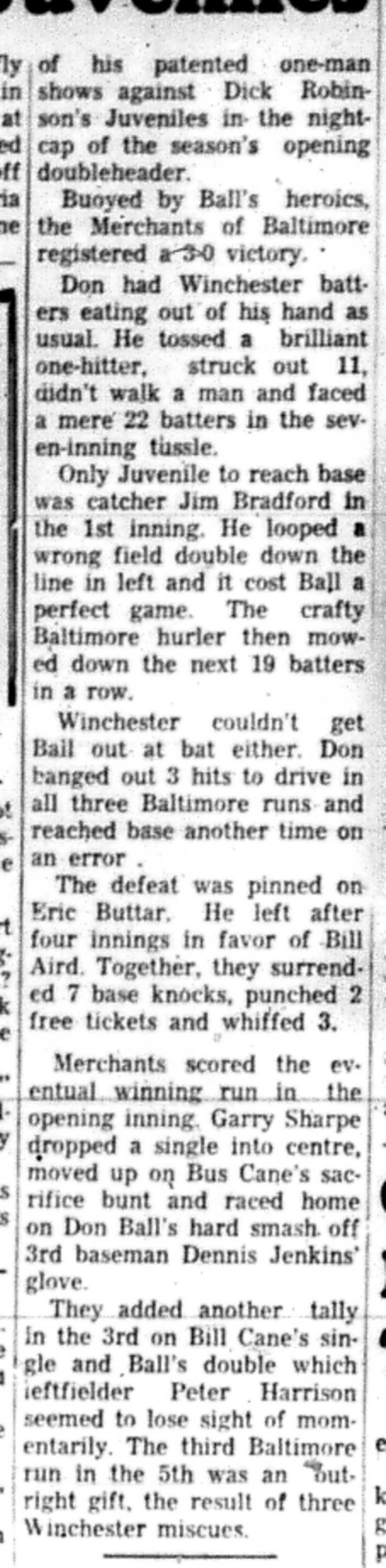 1966-05-18 Softball -Men -Cobourg vs Winchester-C