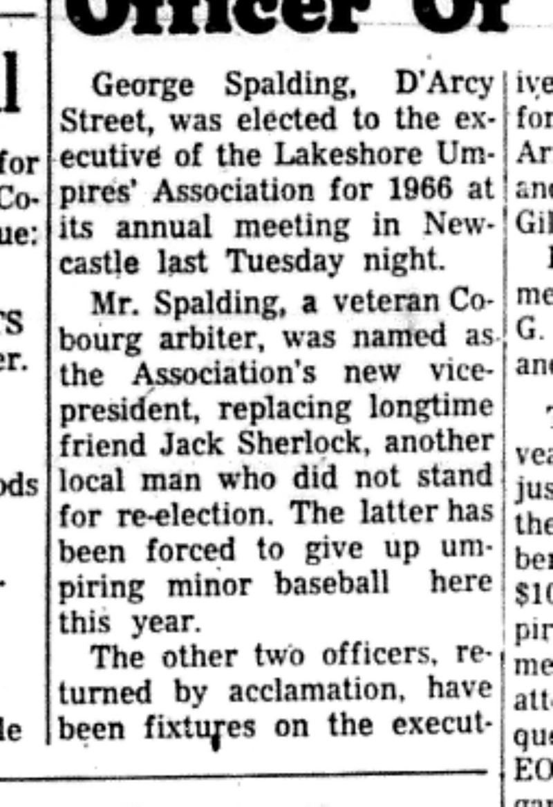 1966-05-25 Baseball -Boys -Cobourg Umpire In Cheif-B