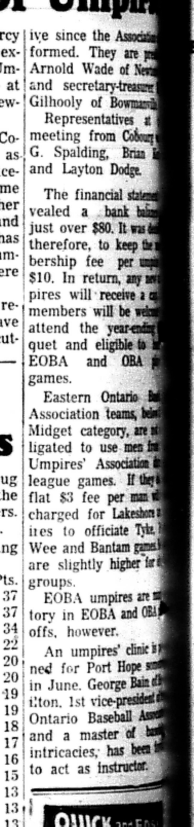 1966-05-25 Baseball -Boys -Cobourg Umpire In Cheif-C