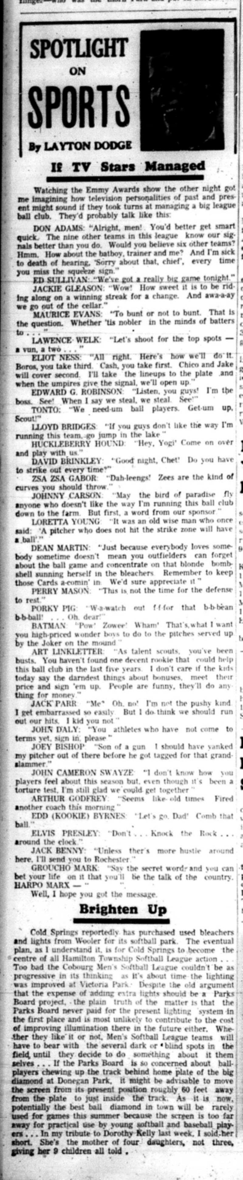 1966-05-25 Layton Dodge -Spotlight On Sports