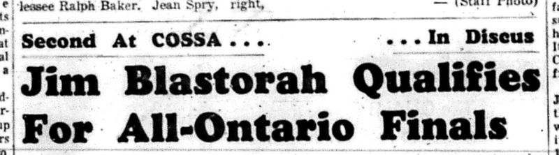 1966-05-25 School -Track & Field -Boys -CDCI West Athlete Qualifies For OFSAA-A