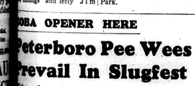 1966-06-01 Baseball -Boys -Cobourg vs Peterborough-A