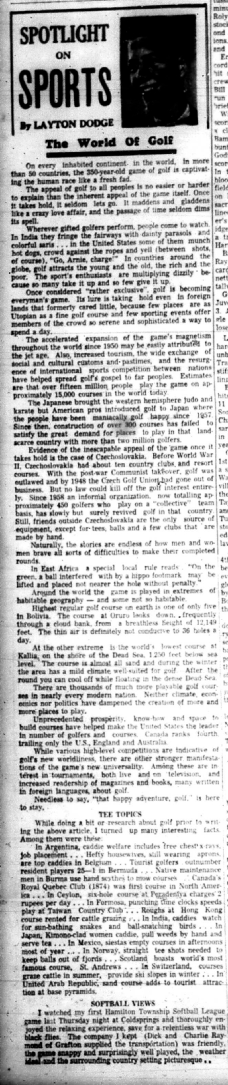 1966-06-01 Layton Dodge  Spotlight On Sports