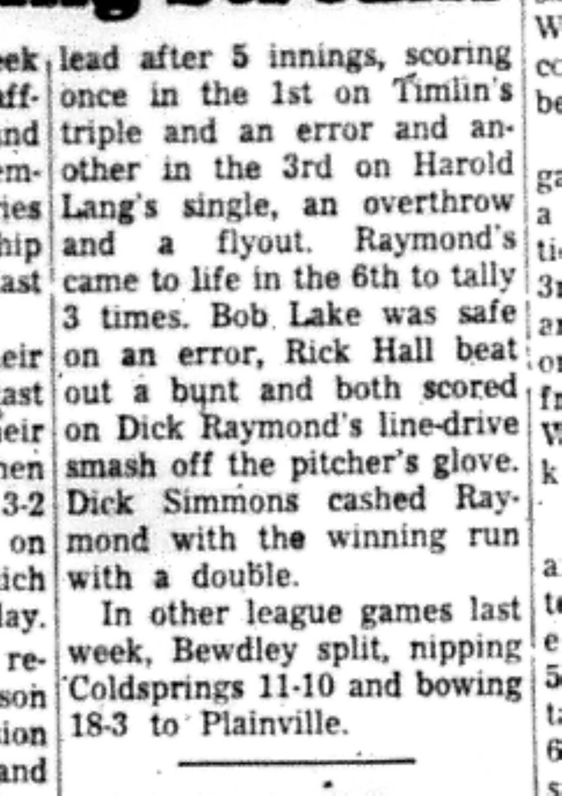 1966-06-01 Softball -Men -HTSL-Esso vs Harwood-C