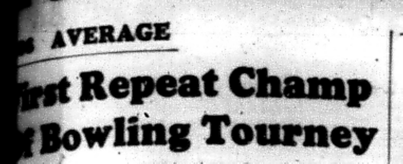 1966-06-07 Bowling -Ladies -Cobourg Tournament Champ-A
