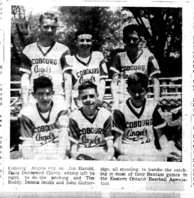 1966-06-15 Baseball -Boys -Cobourg Angels Team Photo