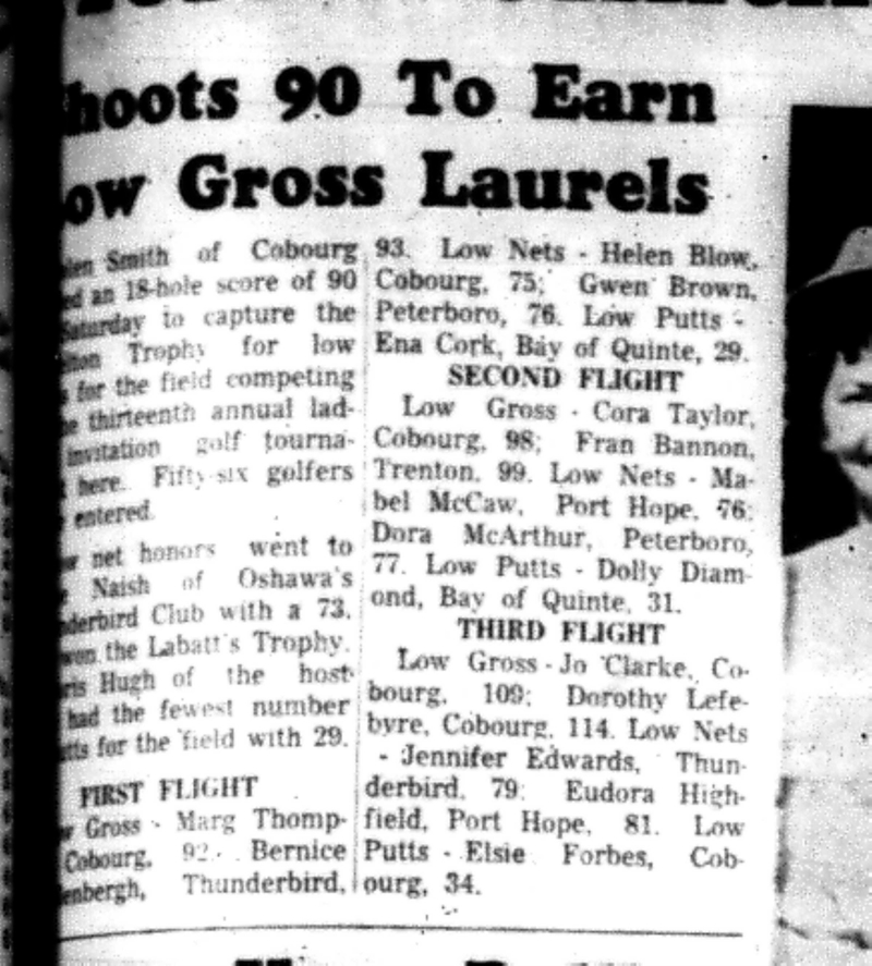 1966-06-22 Golf -Ladies -Club Trophy Winners