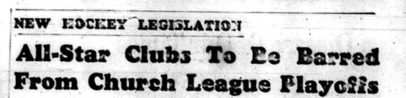 1966-06-22 Hockey -Boys -CCHL All Star Teams Barred From Playoffs-A