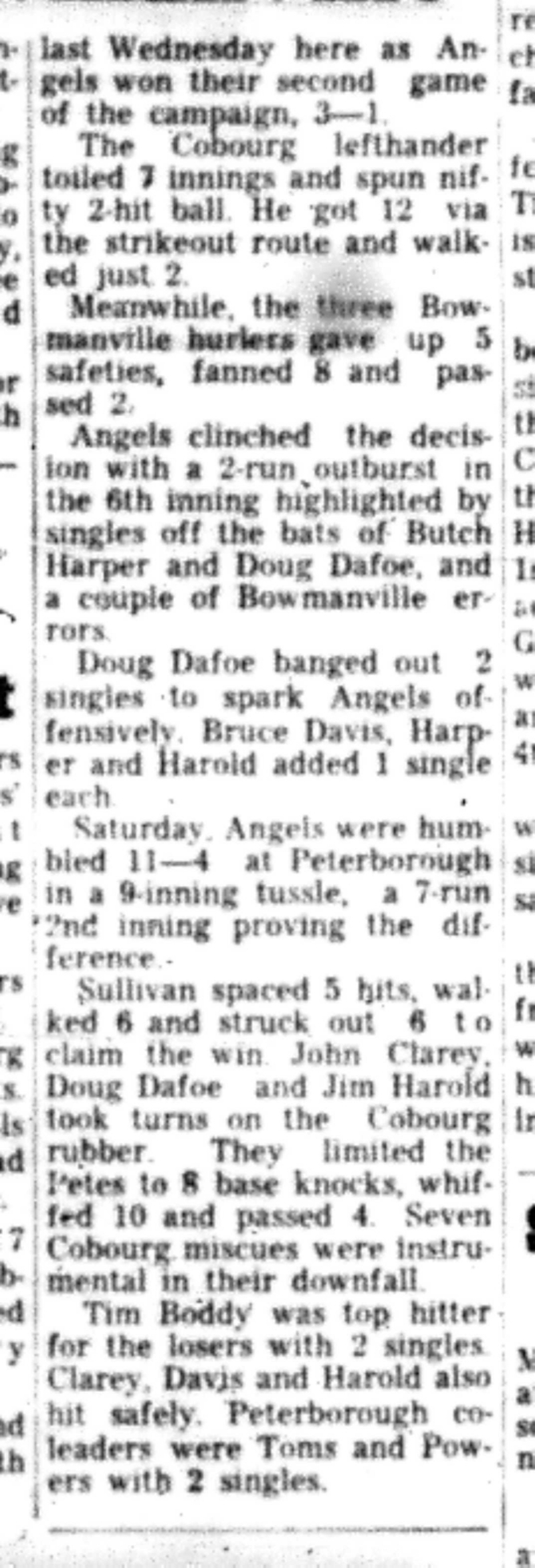 1966-06-29 Baseball -Boys -Cobourg vs Bowmanville-C