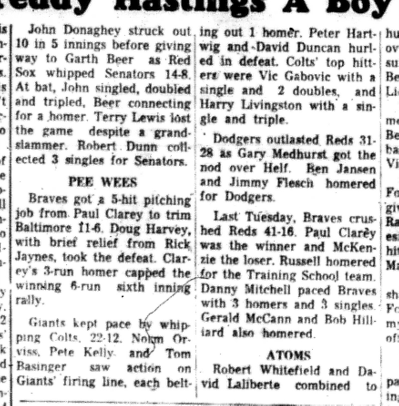 1966-07-13 Softball -Boys -Cobourg vs Hastings-C