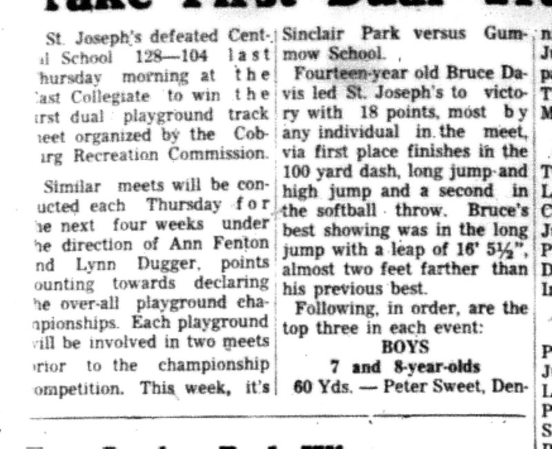 1966-07-13 Track & Field -Mixed -St Josephs Track Meet-B