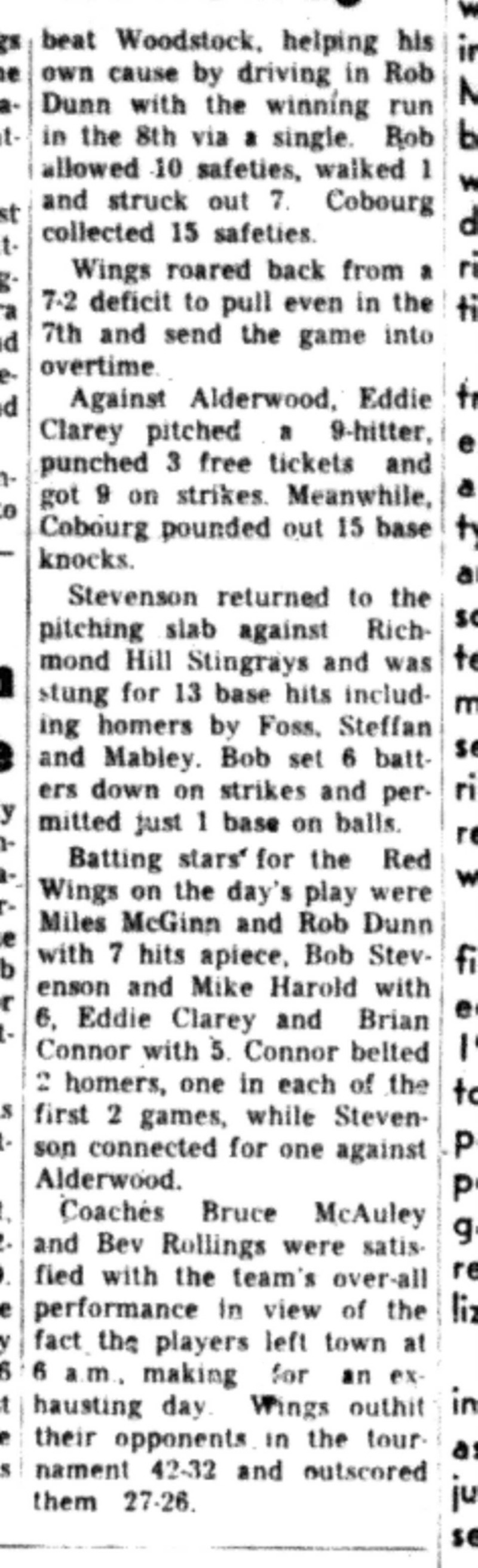 1966-07-20 Softball -Boys -Cobourg vs Newmarket-C