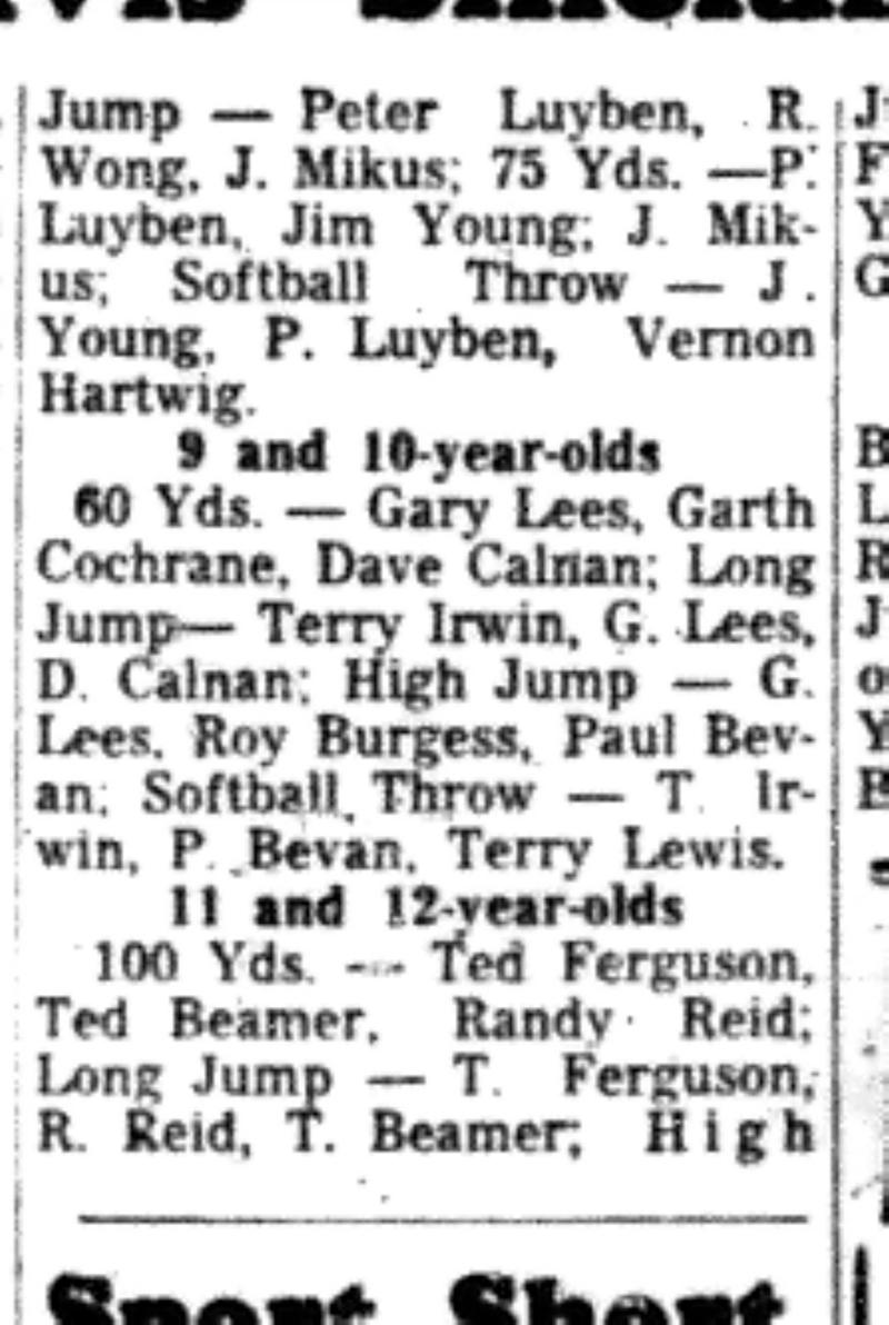 1966-07-20 Track & Field -Mixed -Cobourg Club At Track Meet-D