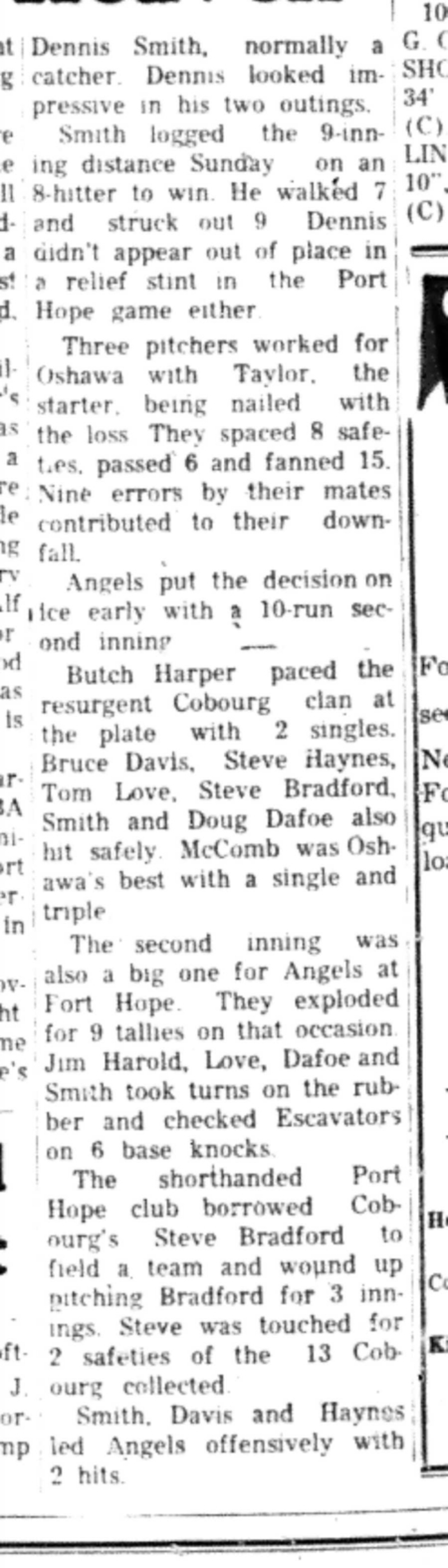 1966-07-27 Baseball -Boys -Cobourg Angels vs Port Hope-C