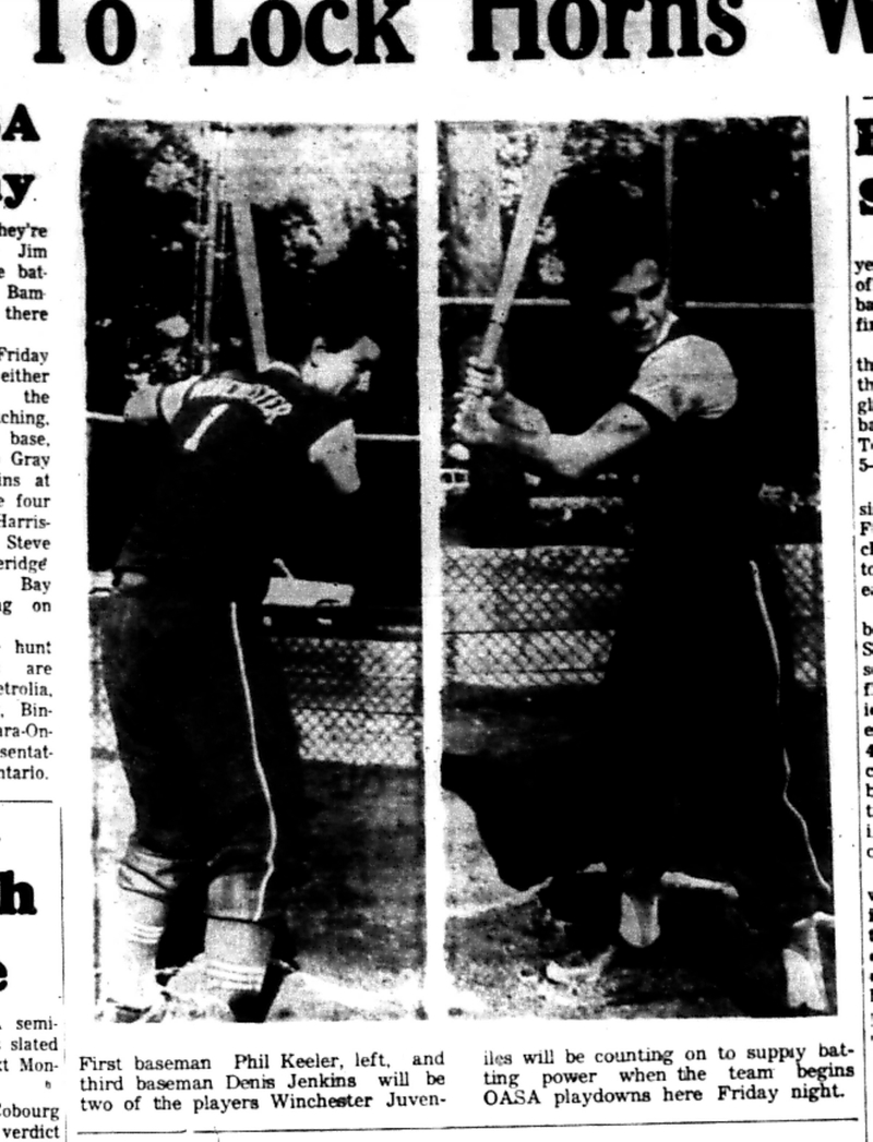 1966-08-10 Softball -Boys -OASA Playoffs