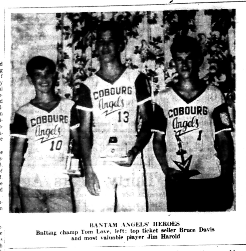 1966-08-24 Baseball -Boys -Cobourg Angels Award Winners-A