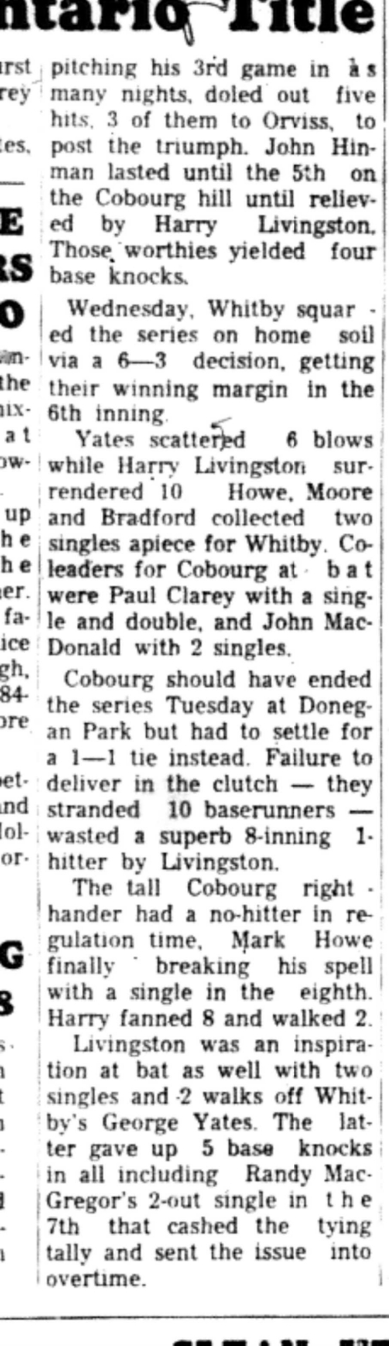 1966-08-31 Baseball -Boys -Legion Peewees Miss EOBA-D