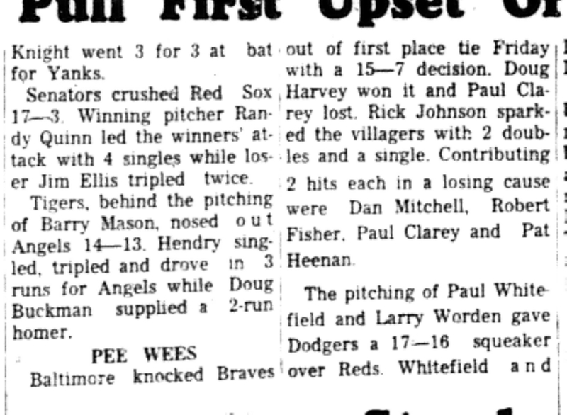 1966-08-31 Softball -Boys -CLMSL-Wolves vs Racoons-C