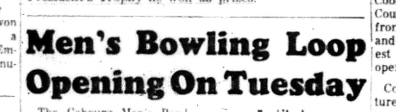 1966-09-07 Bowling -Men -Mens Loop To Open Tuesday-A