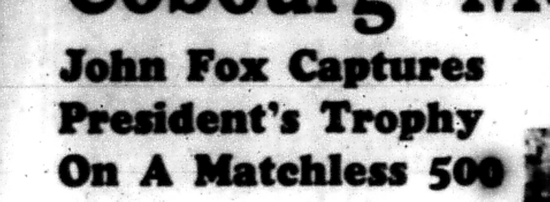 1966-09-07 Motorcycle Racing -Men -Cobourg Man Captures Presidents Trophy-A