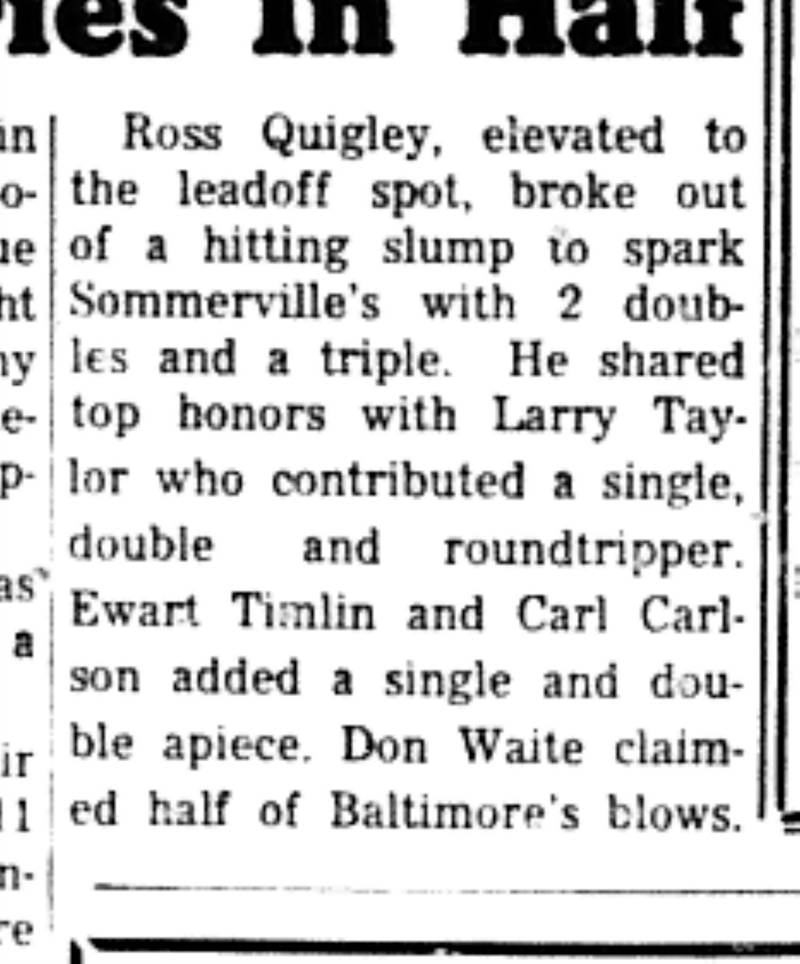 1966-09-14 Softball -Men -CMSL-Sommerville vs Baltimore Playoff-C