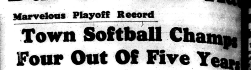 1966-09-21 Softball -Men -CMSL Champions-B