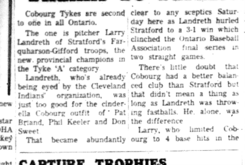 1966-10-05 Baseball -Boys -Cobourg vs Stratford-B