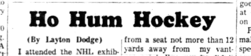 1966-10-05 Hockey -Men -Story By Layton Dodge-A