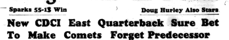 1966-10-05 School -Football -Boys -CDCI East Visited By Argo QB-B