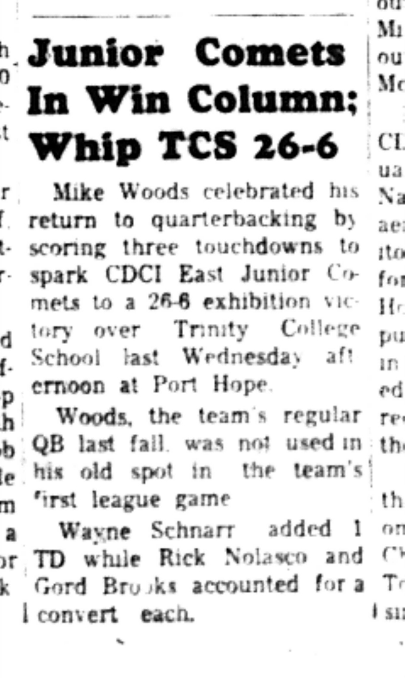 1966-10-12 School -Football -Boys -CDCI East vs TCS