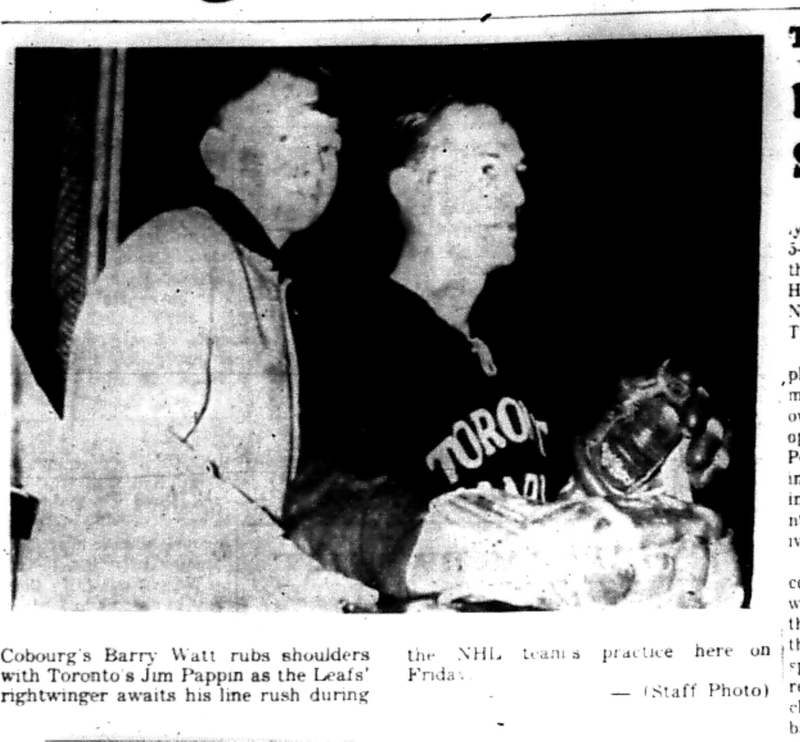 1966-10-19 Hockey -Men -Leafs Hold Practice In Cobourg-B