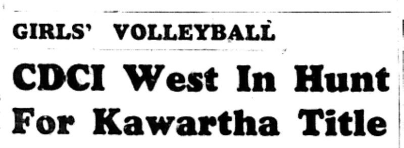 1966-10-19 School -Girls -Volleyball-CDCI West vs Port Hope-A