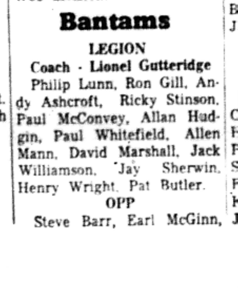 1966-10-26 Hockey -Boys -CCHL Bantam Rosters-A