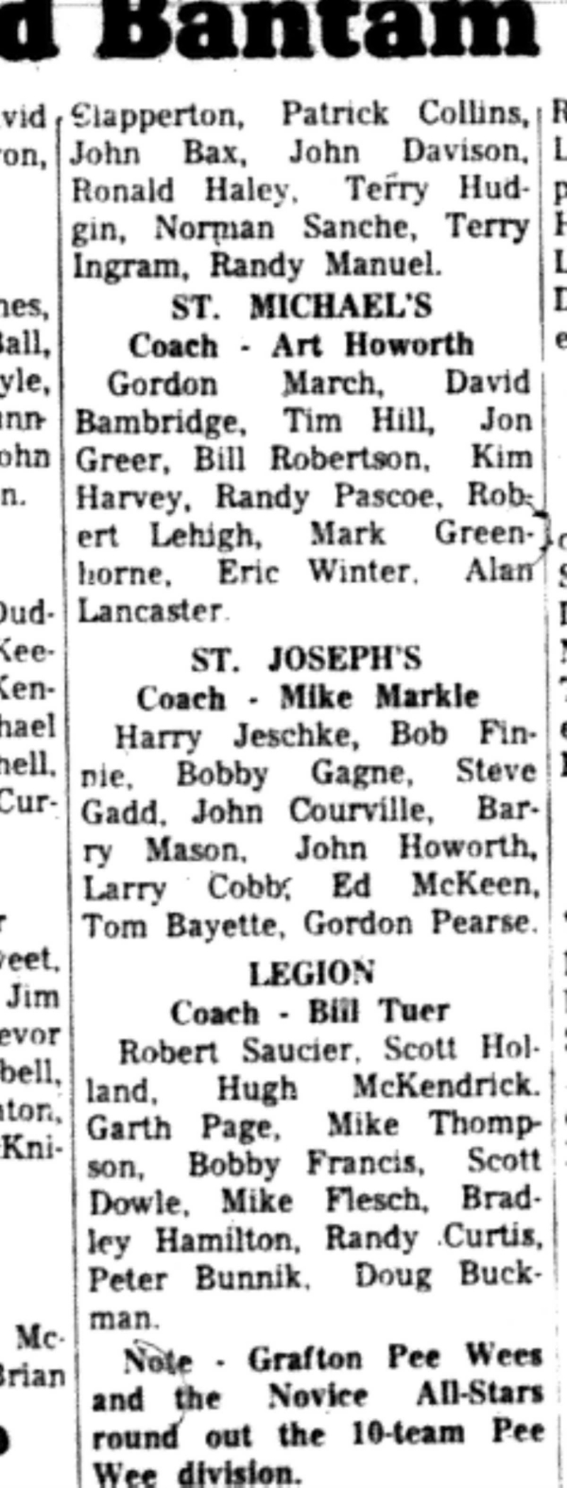 1966-10-26 Hockey -Boys -CCHL Peewee Rosters-C