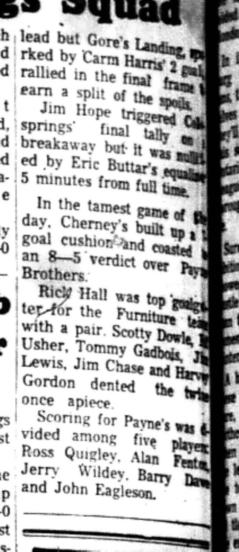 1966-10-26 Hockey -Men -CMHL -Harrison Jennings vs General Wire-D