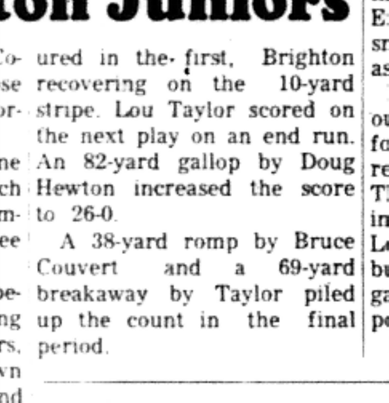 1966-10-26 School -Football -Boys -CDCI East Juniors vs Brighton-C