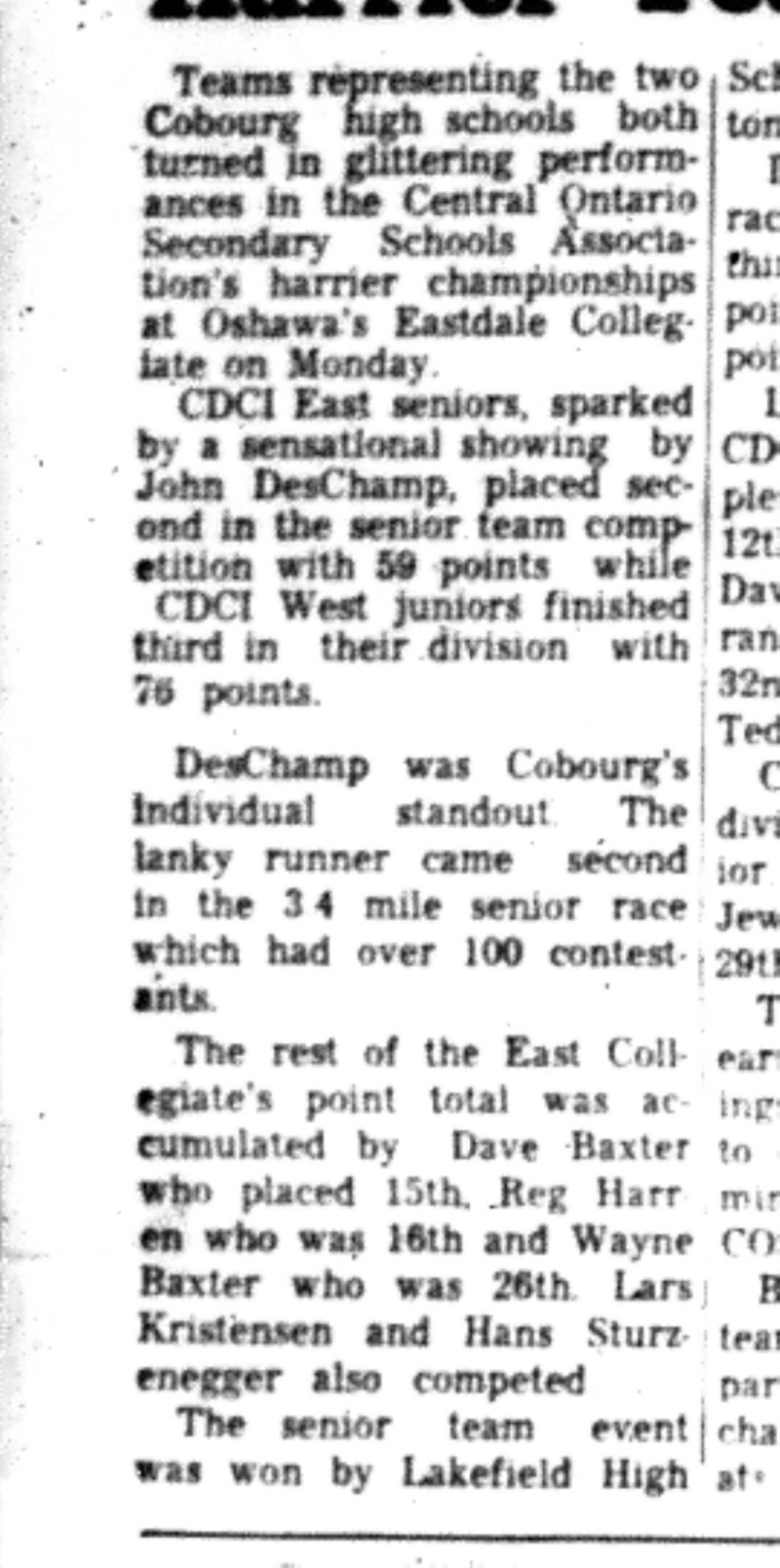 1966-10-26 School -Track & Field -Mixed -COSSA Harriers Begin-B