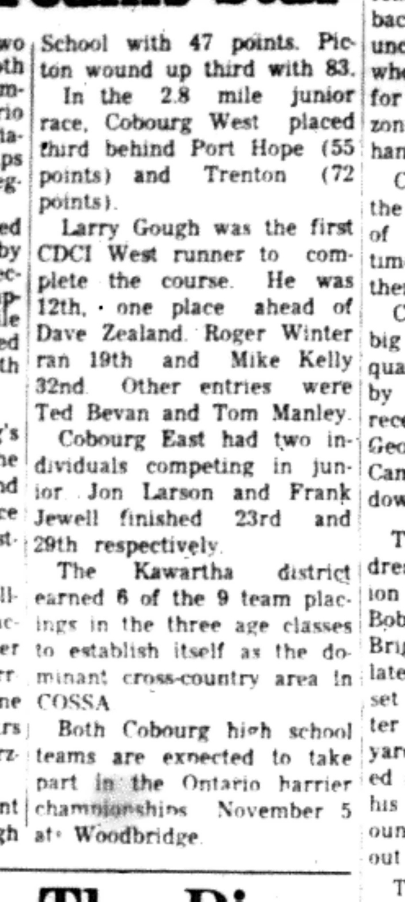 1966-10-26 School -Track & Field -Mixed -COSSA Harriers Begin-C