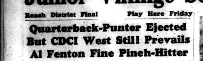 1966-11-02 School -Football -Boys -CDCI West vs Port Hope-A