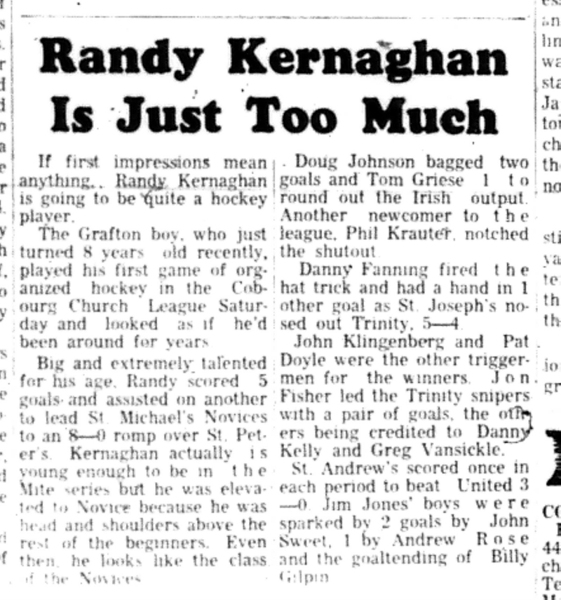 1966-11-09 Hockey -Boys -CCHL-St Michaels vs St Peters