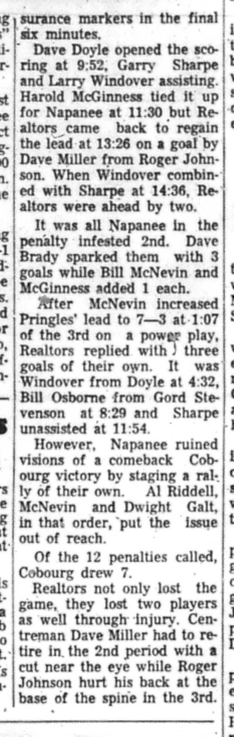 1966-12-07 Hockey -Boys -Intermediates-Cobourg vs Napanee-C