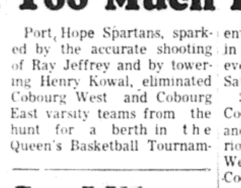 1966-12-07 School -Basketball -Boys -CDCI East vs Port Hope-B