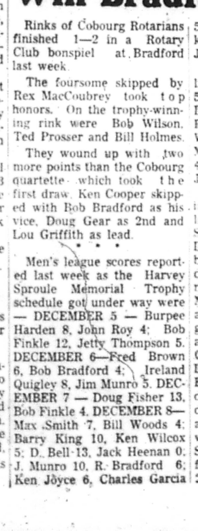 1966-12-14 Curling -Mixed -Cobourg Team Wins Bradford Spiel-B